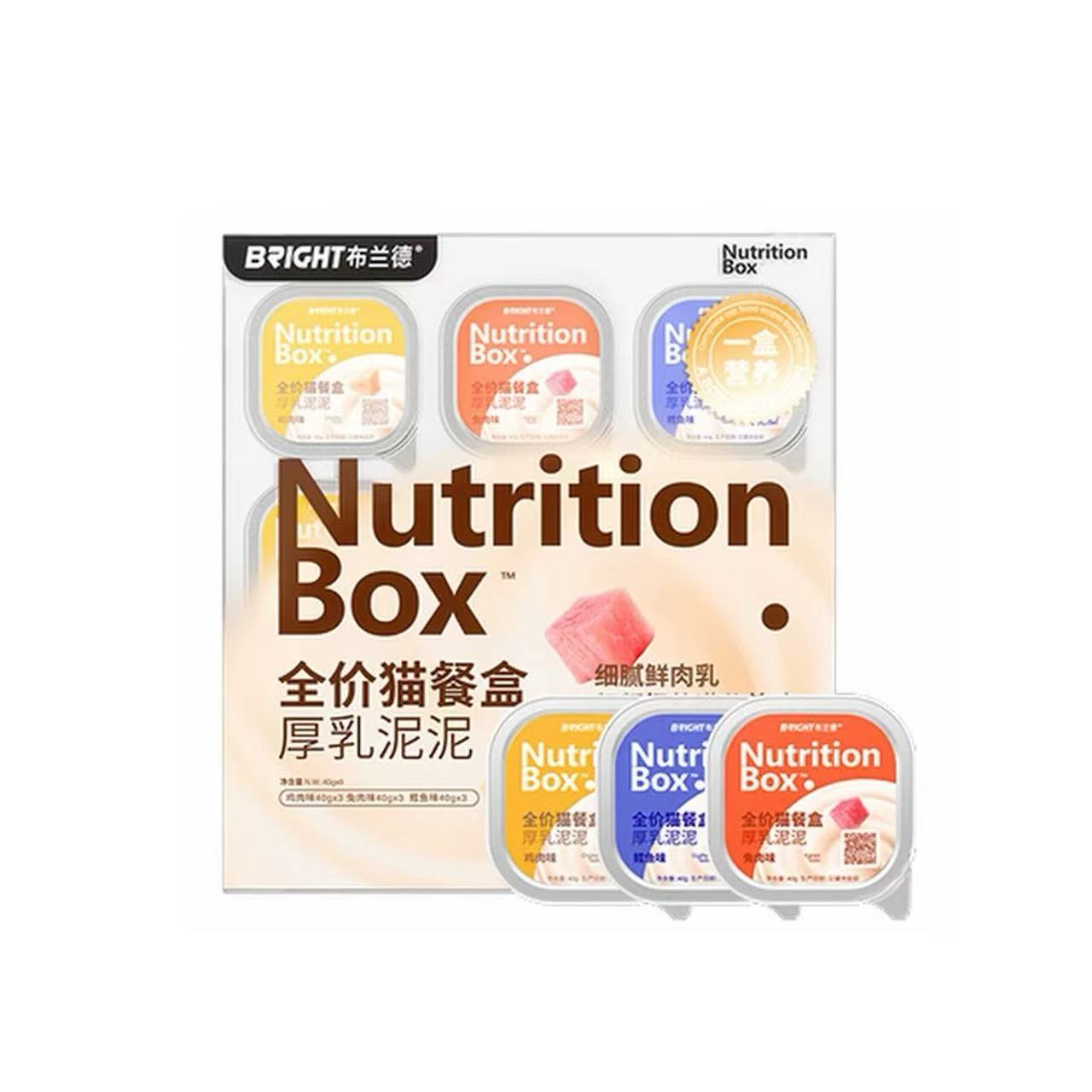 OriPet Bright nutrition box thick creamy pâté codfish & chicken & rabbit recipe 40g*9 (For Cats)