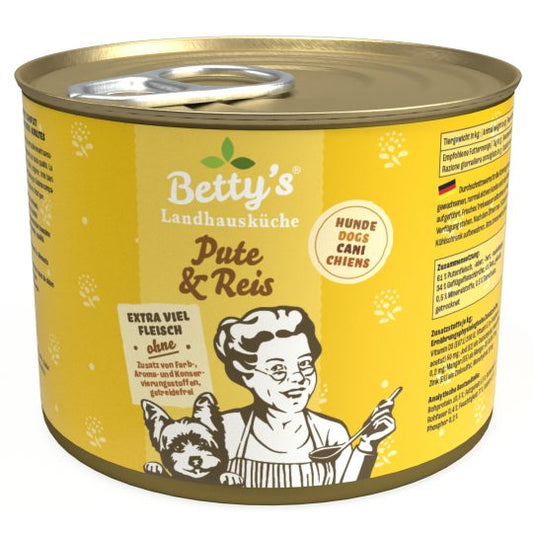 OriPet Betty’s Landhausküche turkey & rice dog canned food 200g (For Dogs)