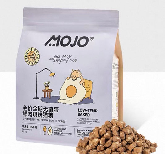 OriPet MOJO sterile egg low-temp baked complete cat food 1.5kg (For Cats)