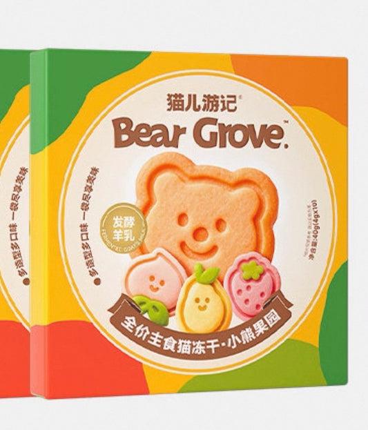 OriPet The Cat's Travel Bear Grove mixed flavour freeze-dried raw cat treats 64g (For Cats)