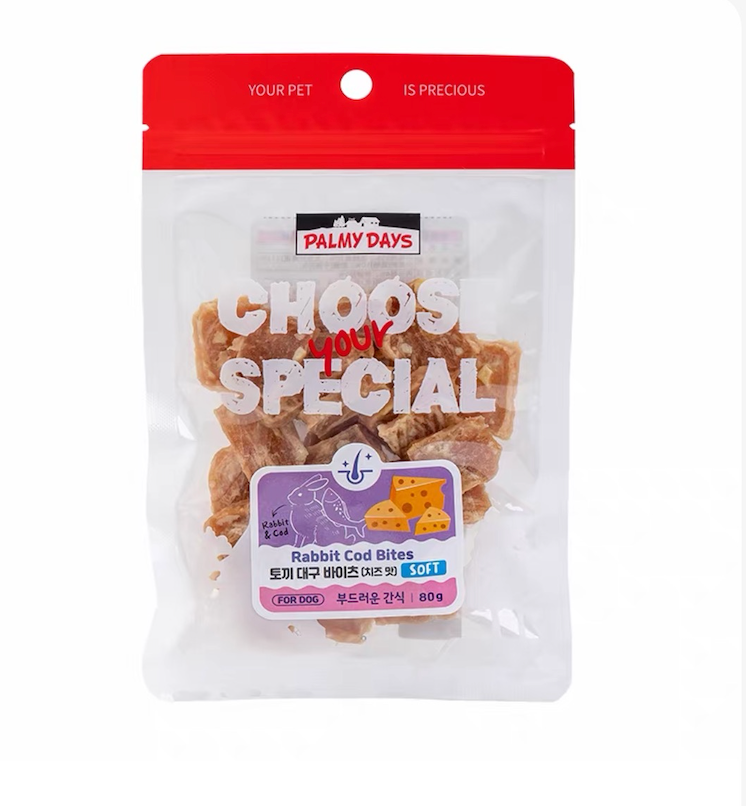 Palmy Days Palmy Days Rabbit & Cod Chunks - Cheese Flavor