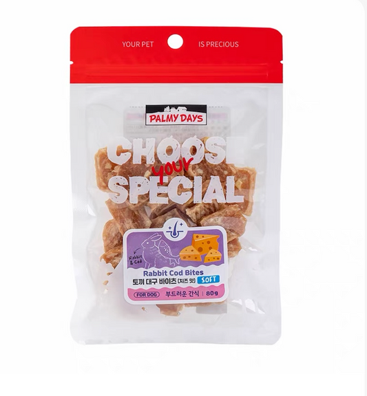 Palmy Days Palmy Days Rabbit & Cod Chunks - Cheese Flavor