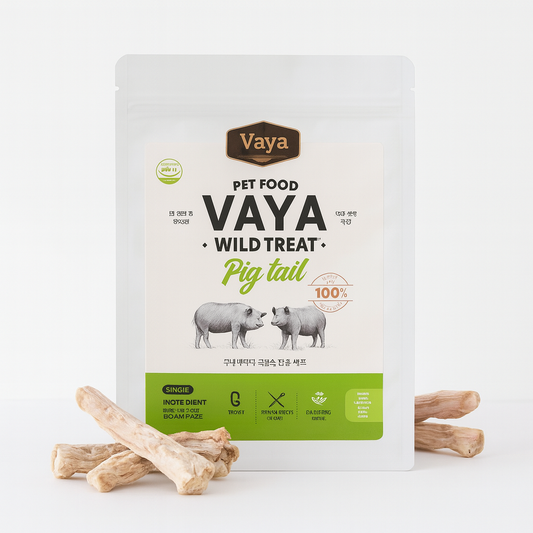 Vaya Vaya Wild Treat Freeze-dried Pork Tail Dog Treats 170g