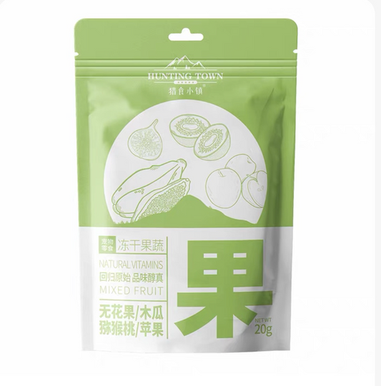 Hunting Town Freeze-Dried Fig · Papaya · Kiwi · Apple Mix