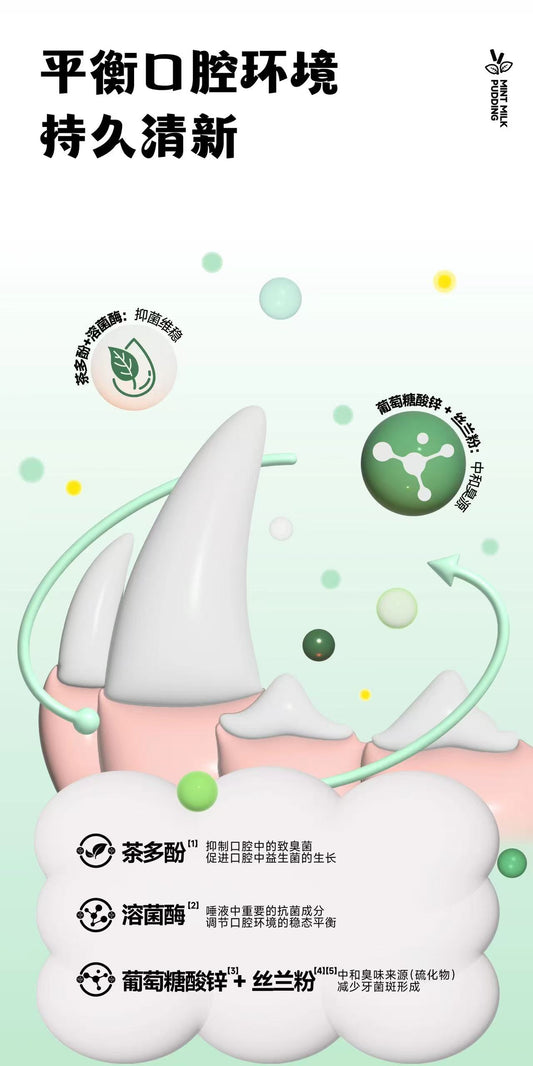 OriPet MOJO mint milk pudding freeze-dried fresh breath treats (For Dogs & Cats)